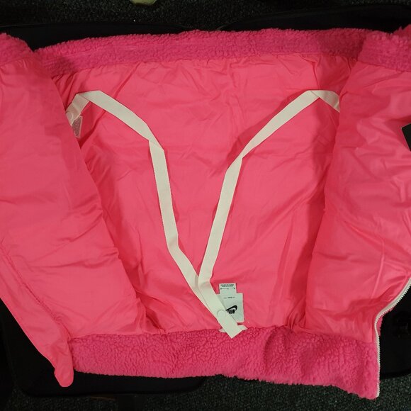 NWT Nike Therma-FIT Women High-Pile Pink Jacket Sherpa M - Picture 7 of 10